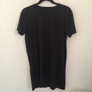 suede t shirt dress